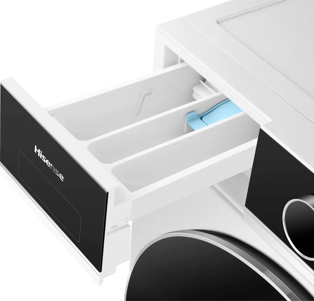 Hisense WF5I8043BWF Wasmachine 8kg - 1400 toeren - Wit/Zwart - afbeelding 6 van 6