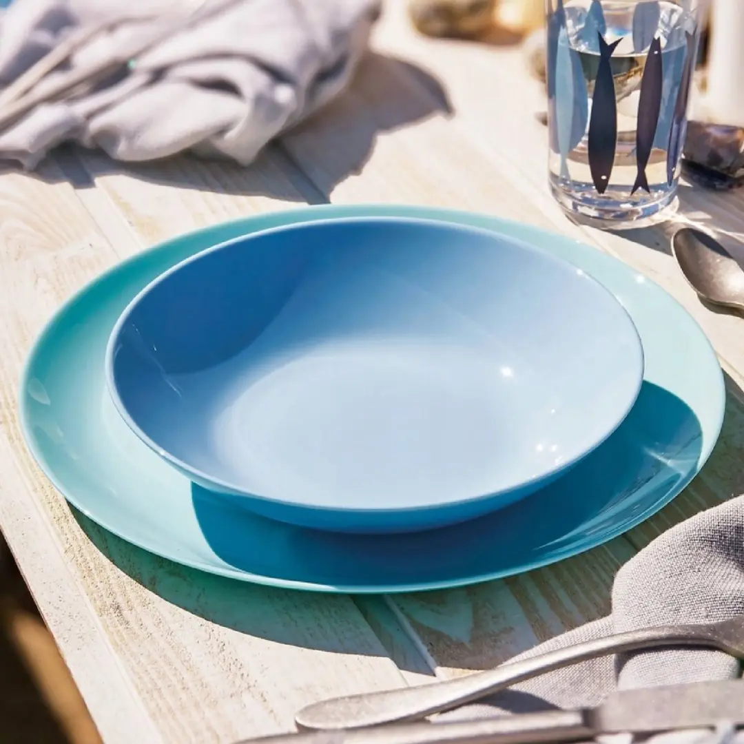 Luminarc Diwali Dinerborden Blauw - 25cm - 6 Stuks