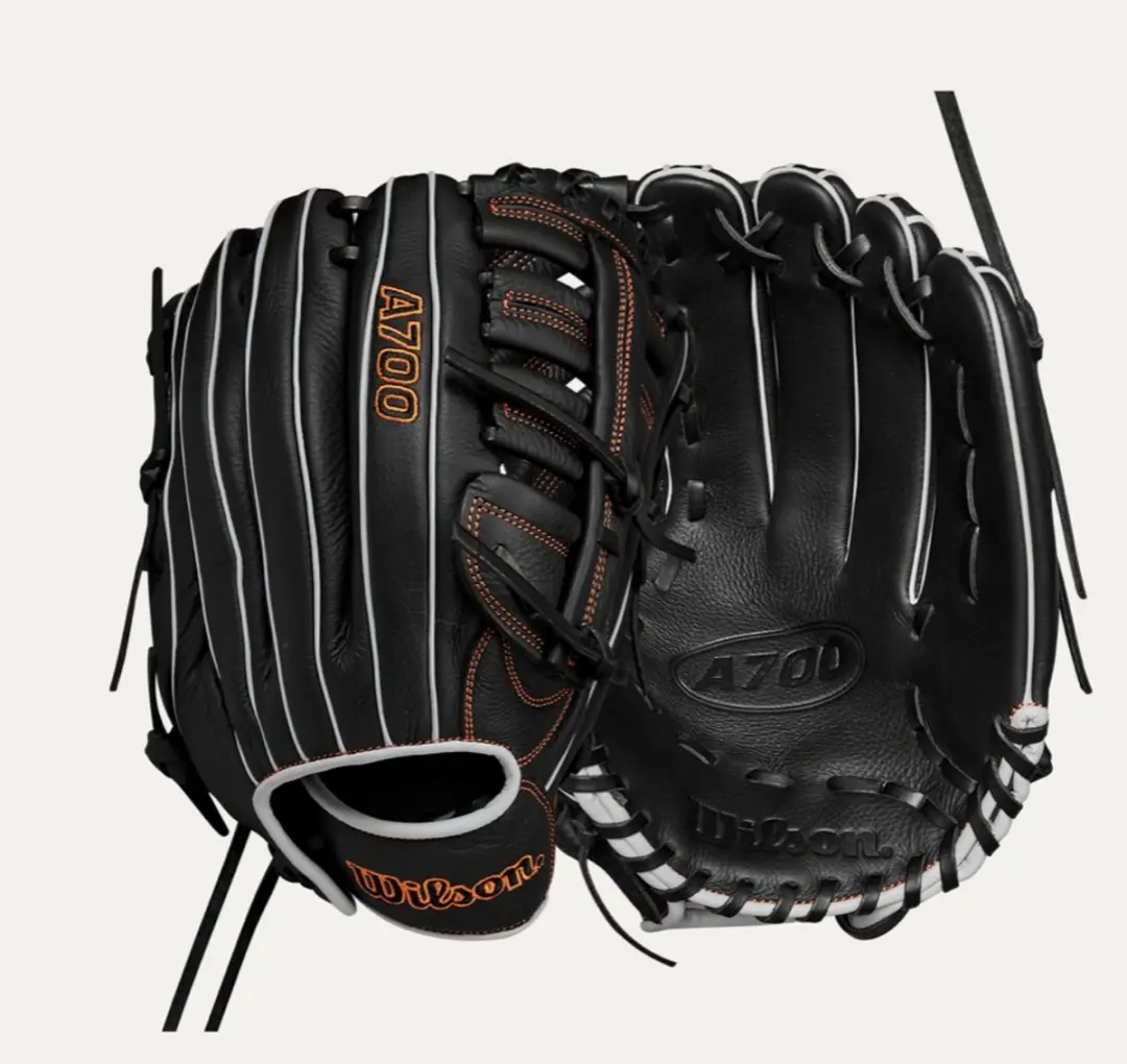 Wilson Honkbalhandschoen A700 Jeugd 12,5 inch - Zwart LHT