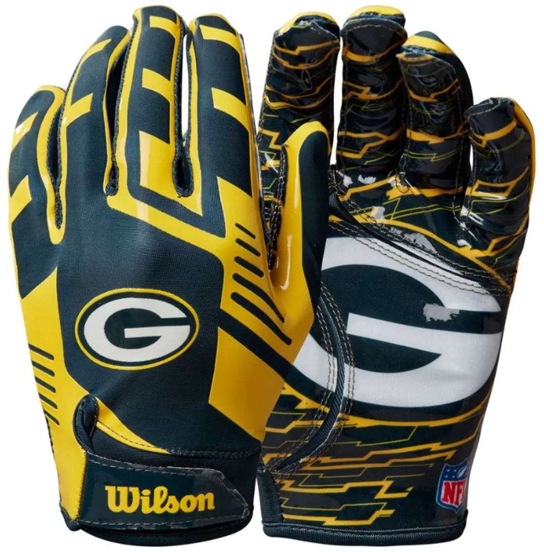 Wilson NFL Green Bay Packers Kinderhandschoenen - Junior - Groen/Geel