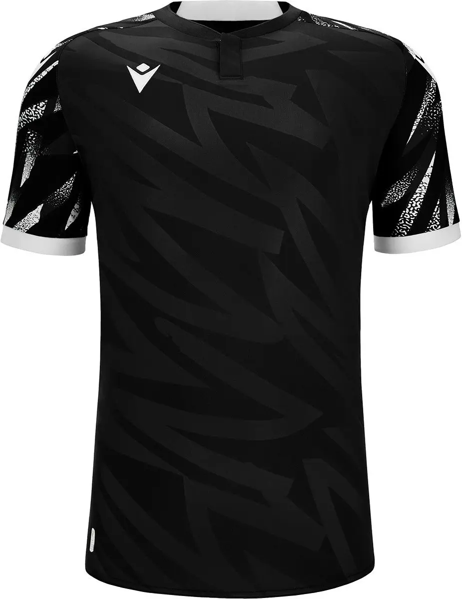 Macron Themis Eco Shirt Korte Mouw Heren - L - Wit/Zwart