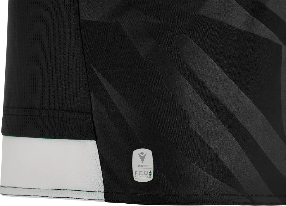 Macron Themis Eco Shirt Korte Mouw Heren - L - Wit/Zwart