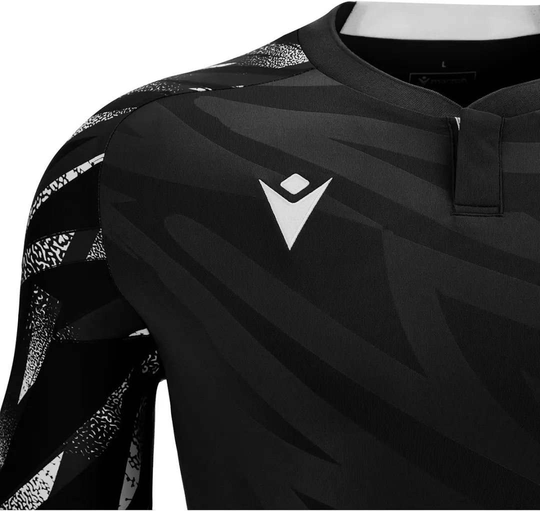 Macron Themis Eco Shirt Korte Mouw Heren - L - Wit/Zwart