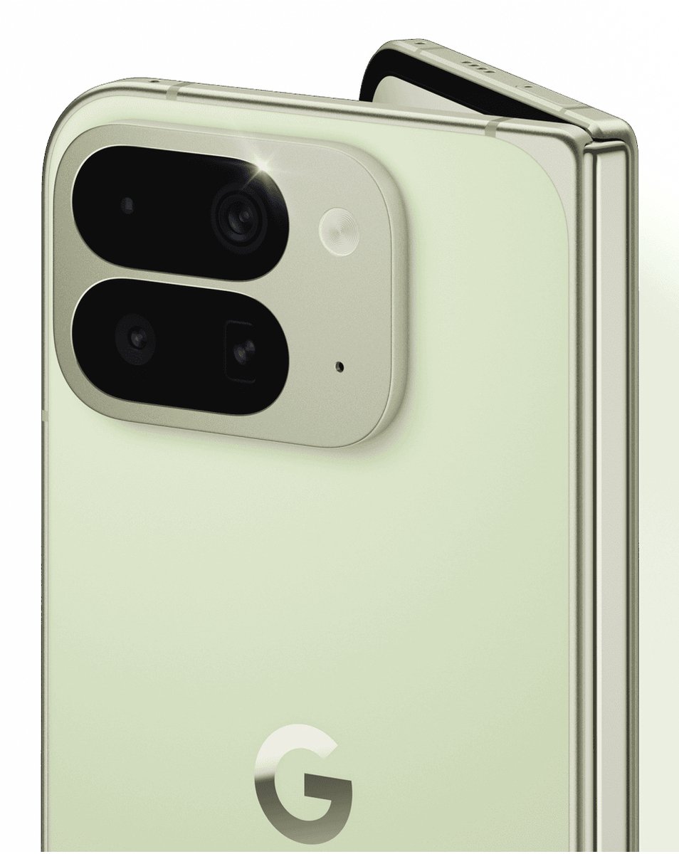 Google Pixel 10 Pro Fold 20,3 cm (8") Dual SIM Android 16.0 5G 16 GB 512 GB 5015 mAh Lichtgroen