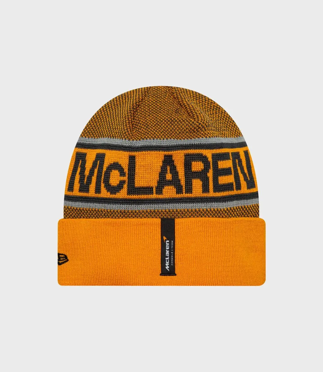 New Era McLaren Team Cuff Beanie Formule 1 - Oranje