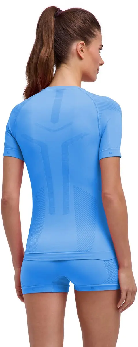 Falke Warm Shortsleeved Shirt 39162 - Dames XL - Blauw