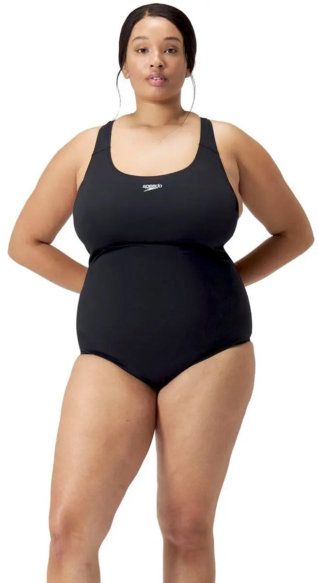 Speedo Endurance+ Medalist Dames Sportbadpak Plus Size 52 - Zwart
