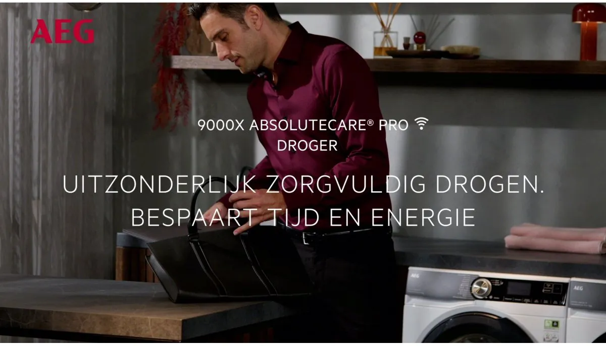 AEG Series 9000 TR97MUNCHEN Wasdroger 9 kg - Wit