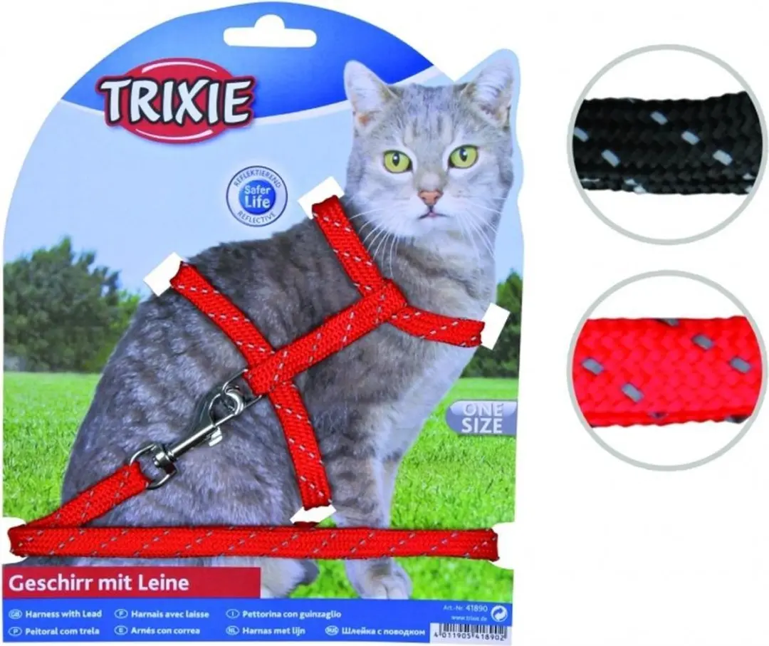 Trixie Kittentuig Reflecterend - 27-45 cm