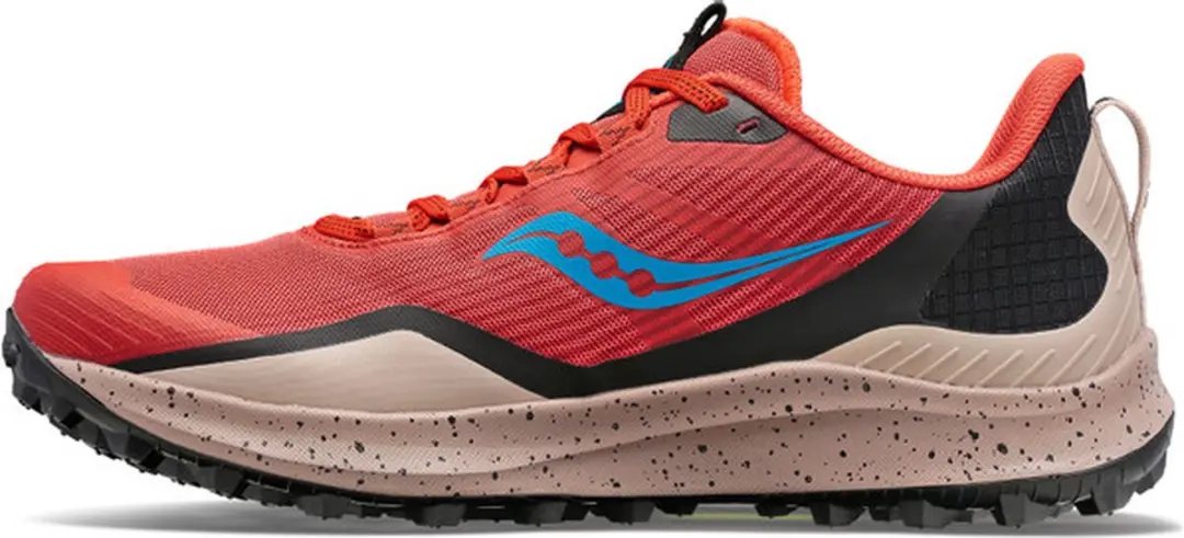 Saucony Peregrine 12 Heren Trailhardloopschoenen - Rood/Grijs
