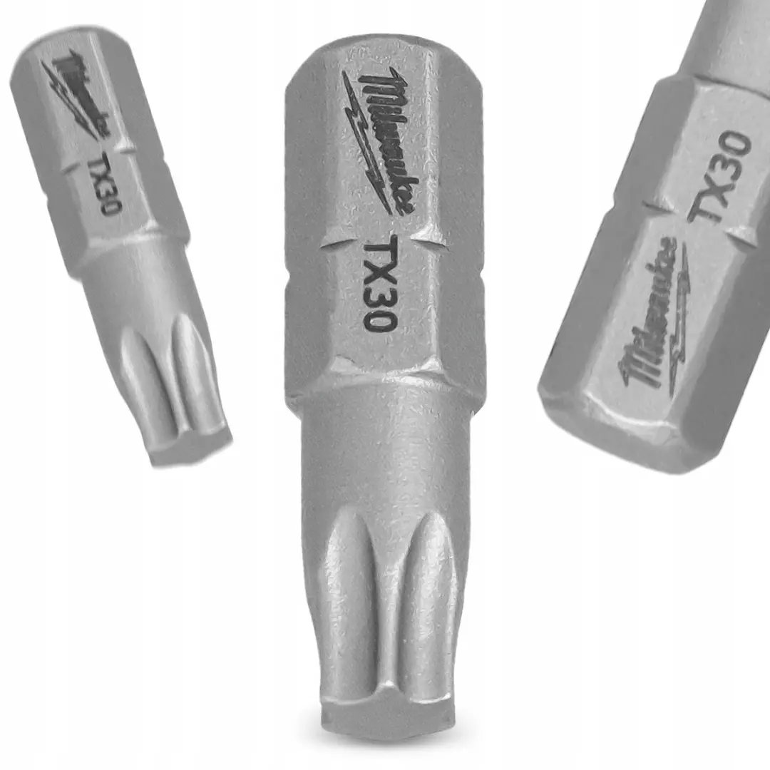 Milwaukee TX30 Torx Bits 25mm Magnetisch - 3 Stuks S2 Staal
