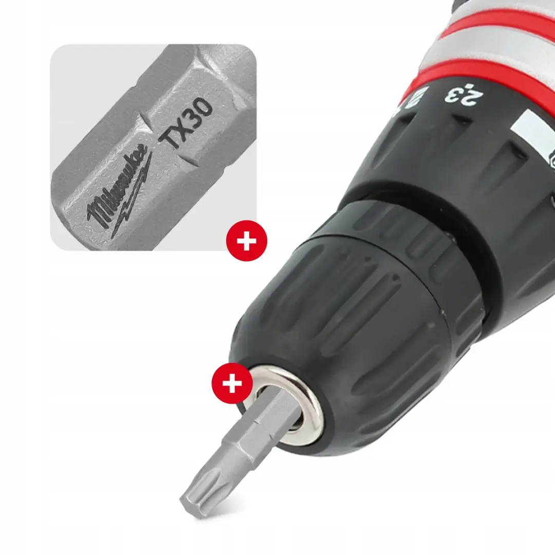 Milwaukee TX30 Torx Bits 25mm Magnetisch - 3 Stuks S2 Staal