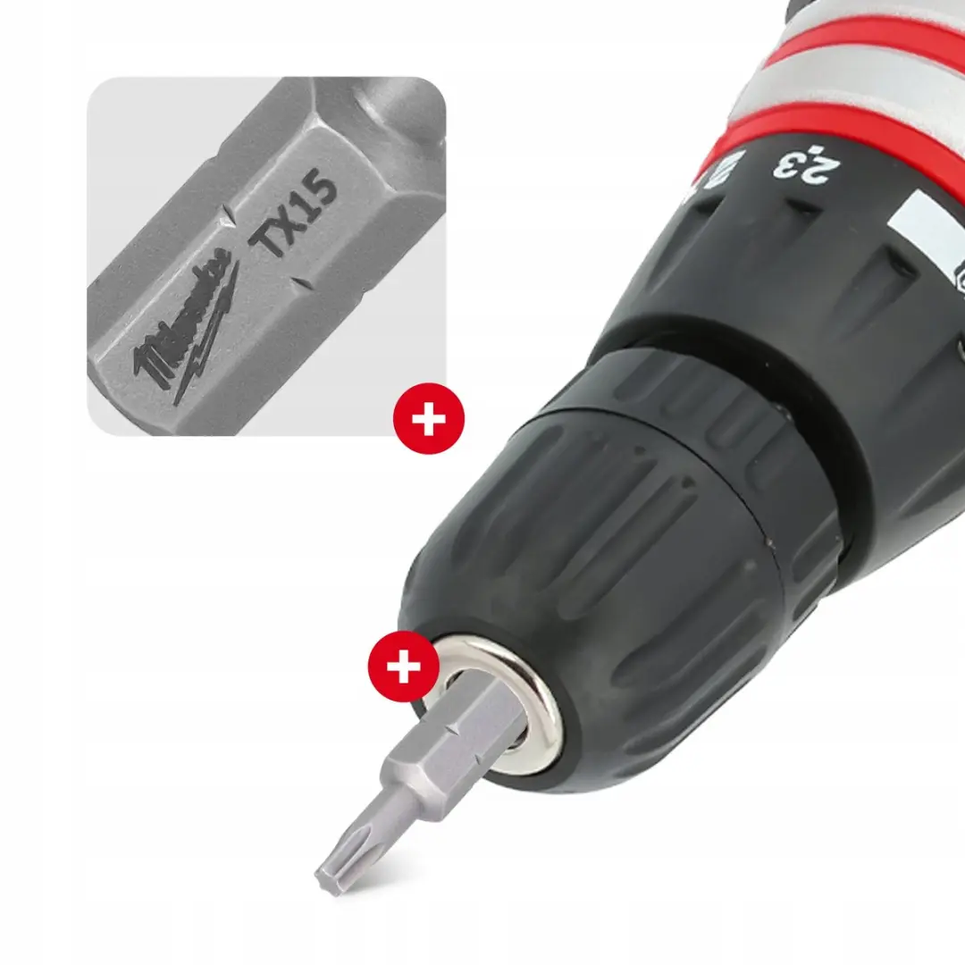 Milwaukee Torx TX15 Bits 25mm Magnetisch S2 Staal - 5x