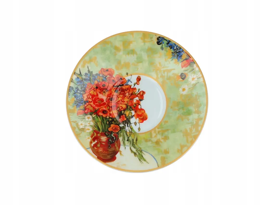 Van Gogh Mok & Kopje Set Korenbloemen - Porselein - 2 Stuks