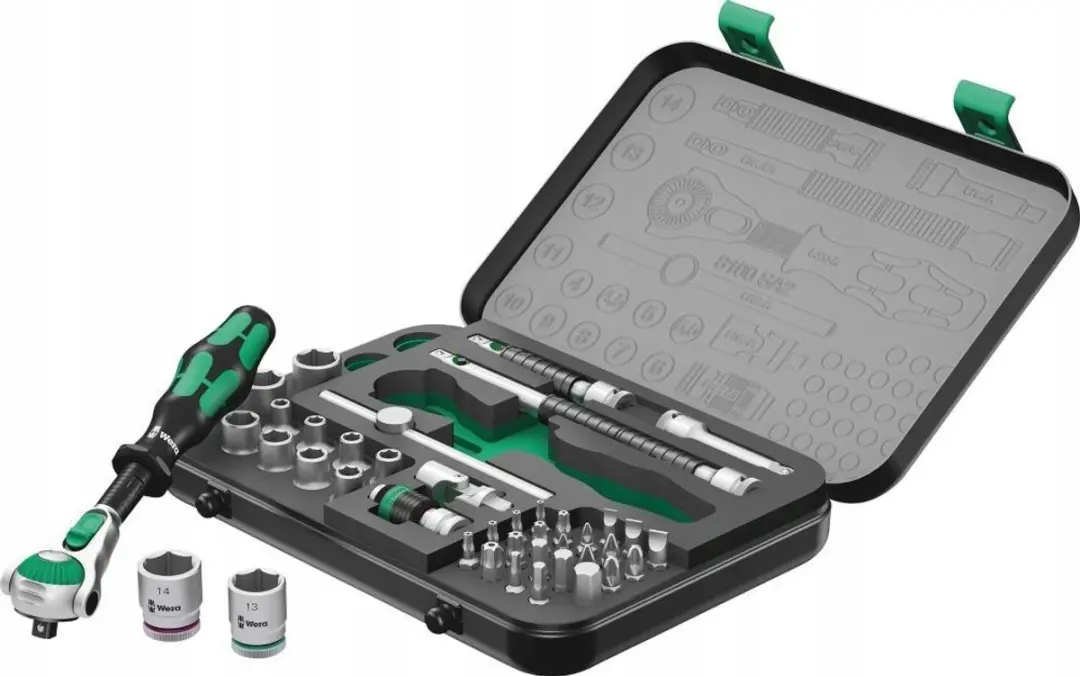 Wera Zyklop Speed 1/4" Doppendoosset