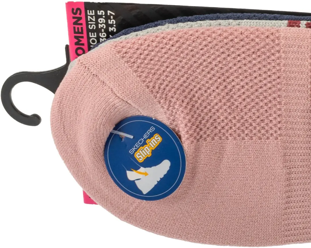 Skechers Vrouwen Microfiber No Show Sokken 3 Stuks - Veelkleurig