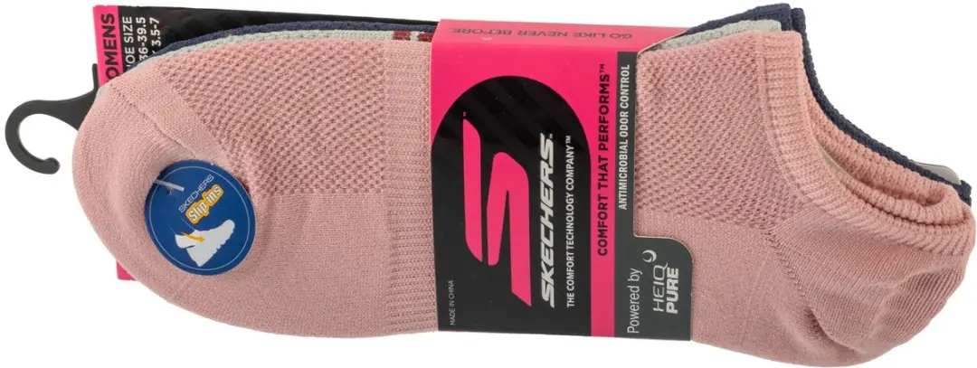Skechers Vrouwen Microfiber No Show Sokken 3 Stuks