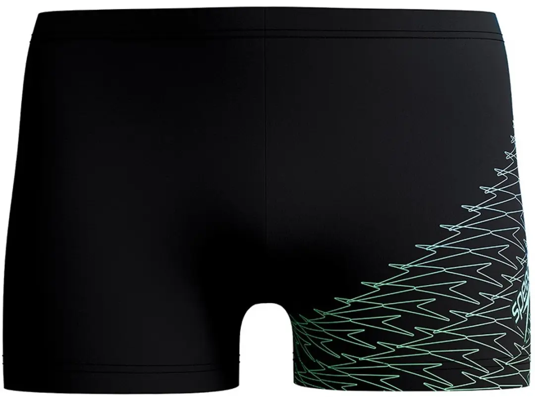 Speedo Medley Logo Zwemboxer Heren XXL - Zwart/Blauw/Groen