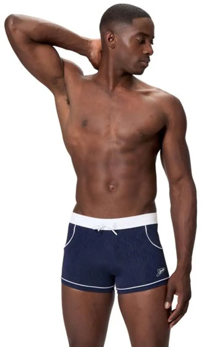 Speedo Textured Aquashort Heren XS - Marine/Wit
