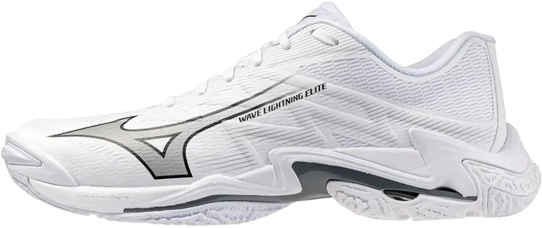 Mizuno Wave Lightning Elite Indoor Schoenen 46 - White/Ultimate Gray/Black