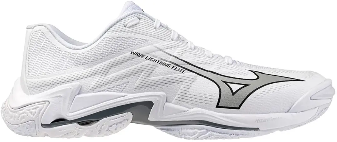 Mizuno Wave Lightning Elite Indoor Schoenen 46 - White/Ultimate Gray/Black