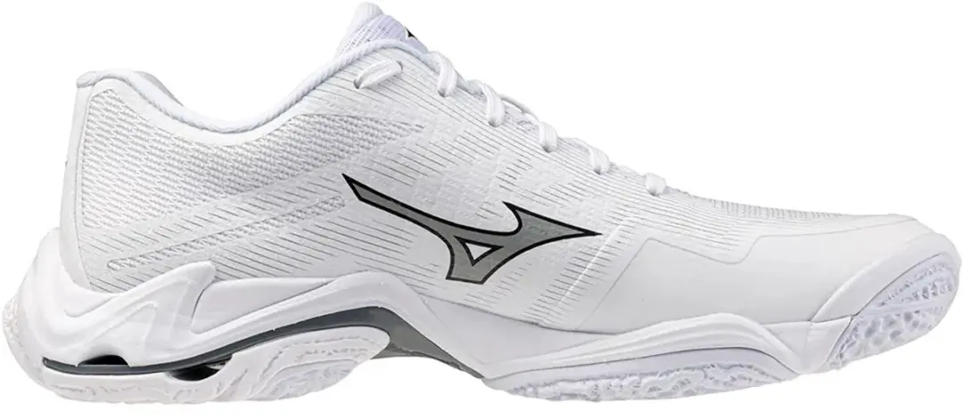 Mizuno Wave Lightning Elite Indoor Schoenen 46 - White/Ultimate Gray/Black