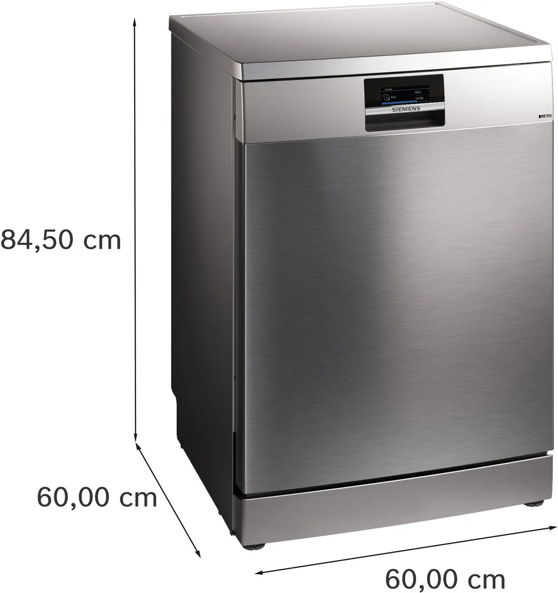 Siemens iQ700 SN27TI02CE Vaatwasser 14 Couverts - Geborsteld staal - afbeelding 6 van 6