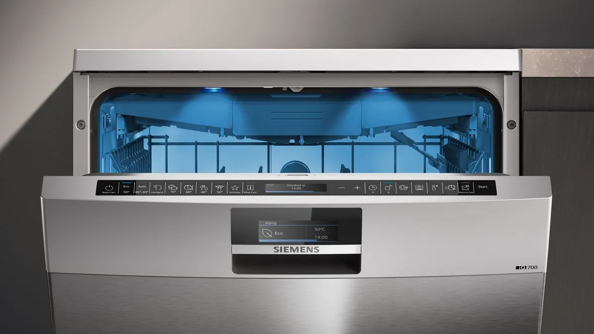 Siemens iQ700 SN27TI02CE Vaatwasser 14 Couverts - Geborsteld staal