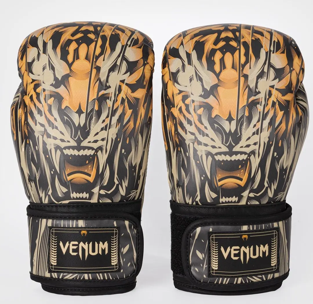 Venum Tiger Bokshandschoenen 12 oz - Zwart Neon Oranje