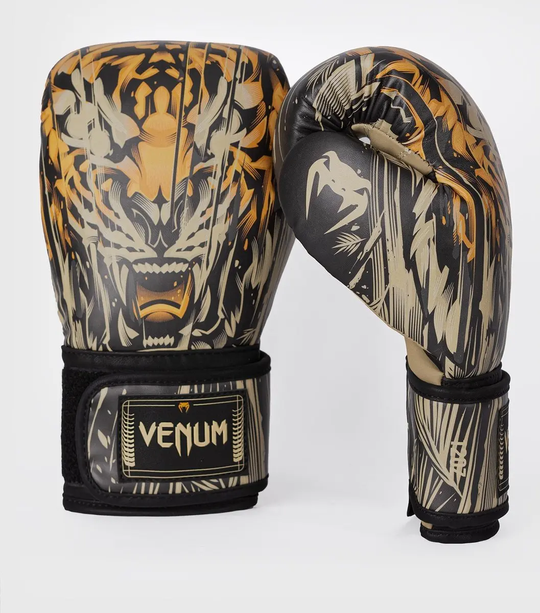 Venum Tiger Bokshandschoenen 12 oz - Zwart Neon Oranje