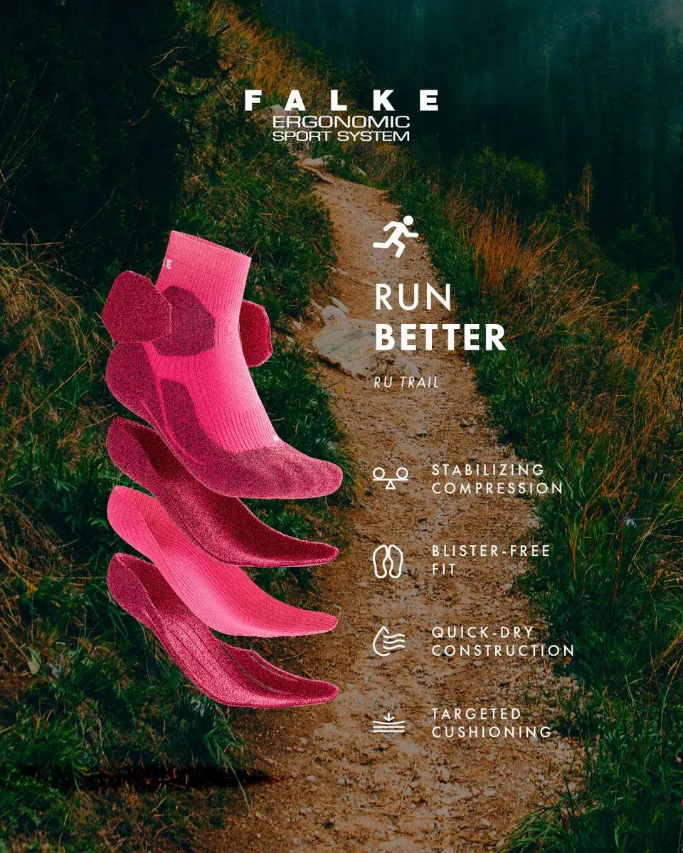 Falke RU Trail Anti-Blaar Sokken Dames 41-42 - Wit - afbeelding 6 van 6