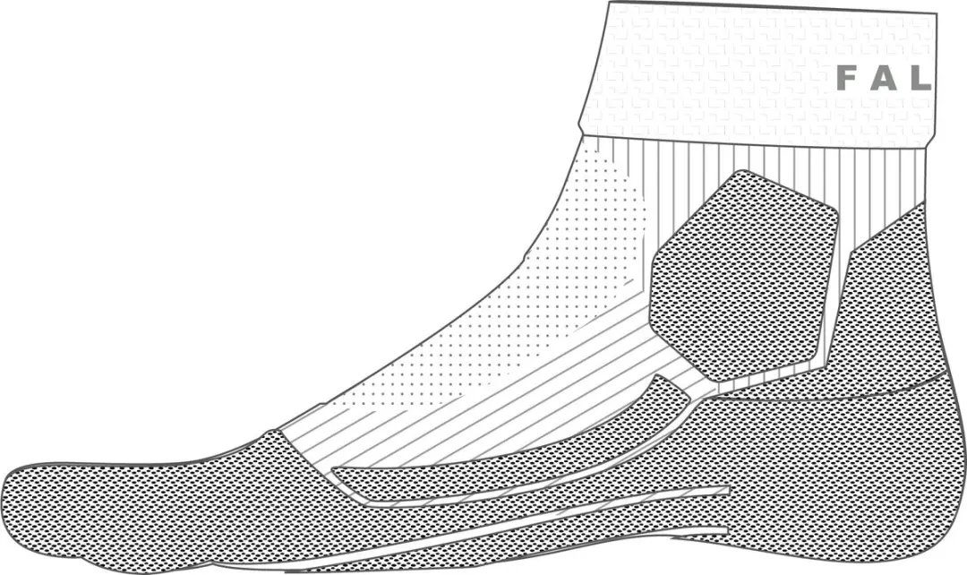 Falke RU Trail Anti-Blaar Sokken Dames 41-42 - Wit