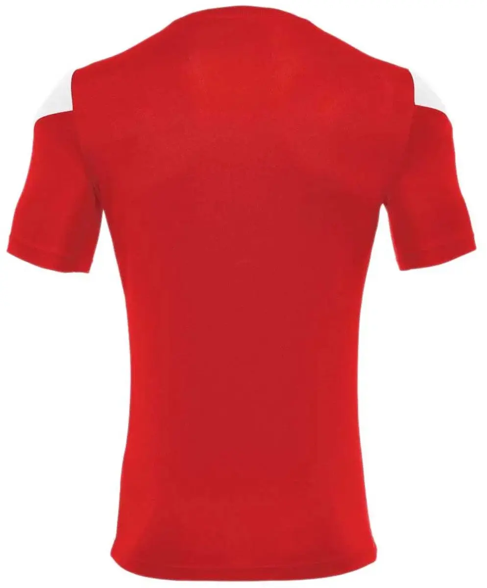 Macron Polis Shirt Korte Mouw Heren - Rood/Wit M