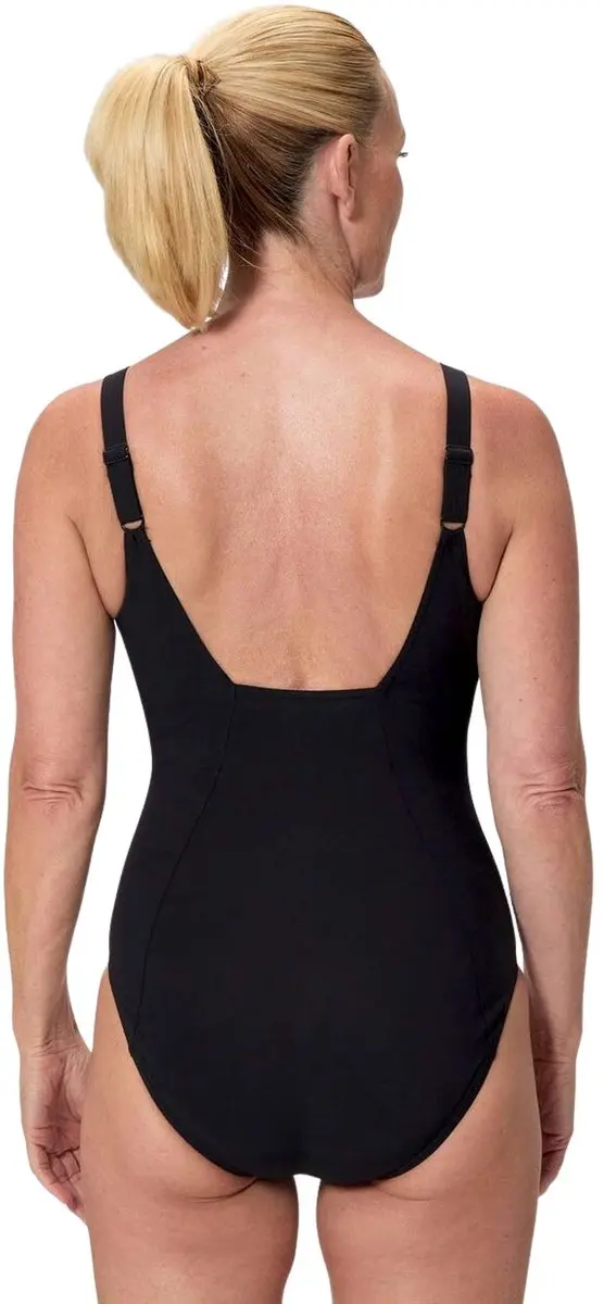 Speedo Contour Eclipse Badpak Dames - Maat 44 - Zwart-Roz