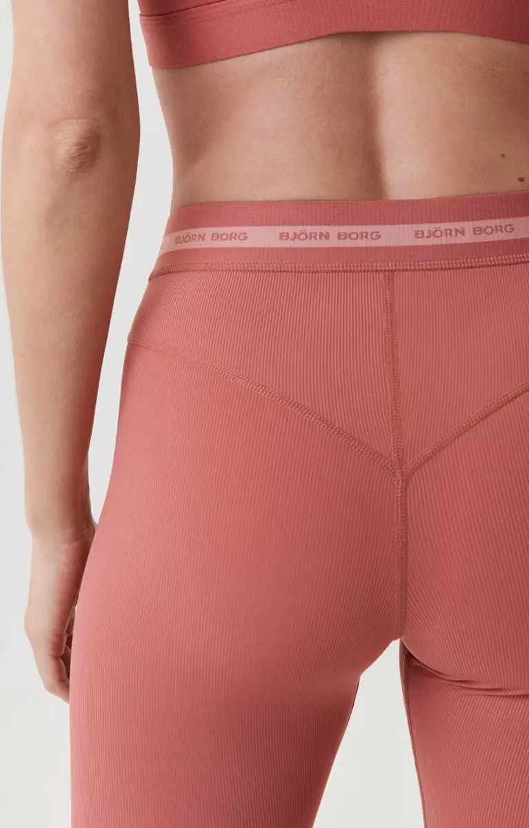 Björn Borg Borg Regular Rib Tights - Roze - XL
