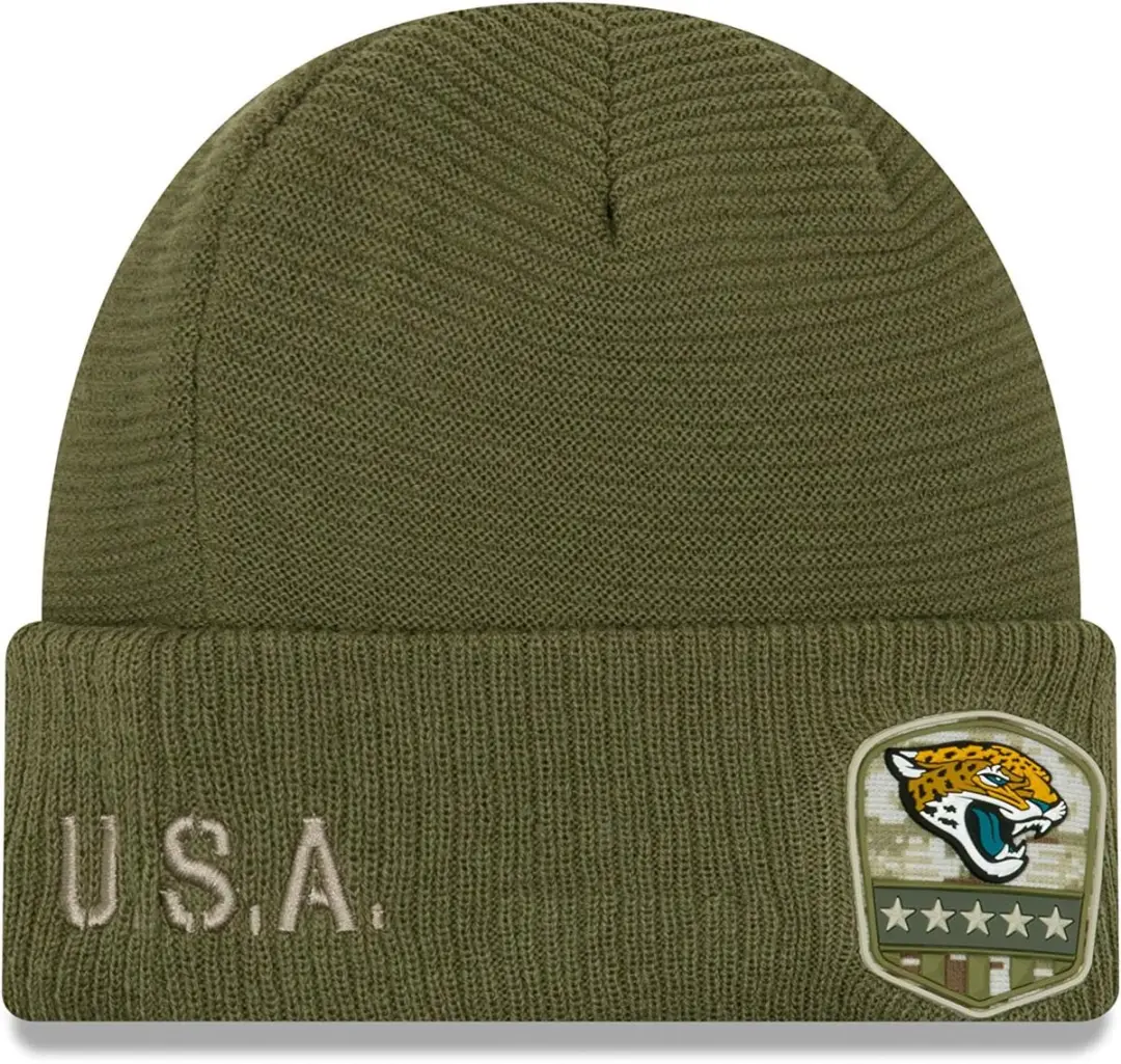 New Era Jacksonville Jaguars On Field 2019 Salute To Service Muts - Groen