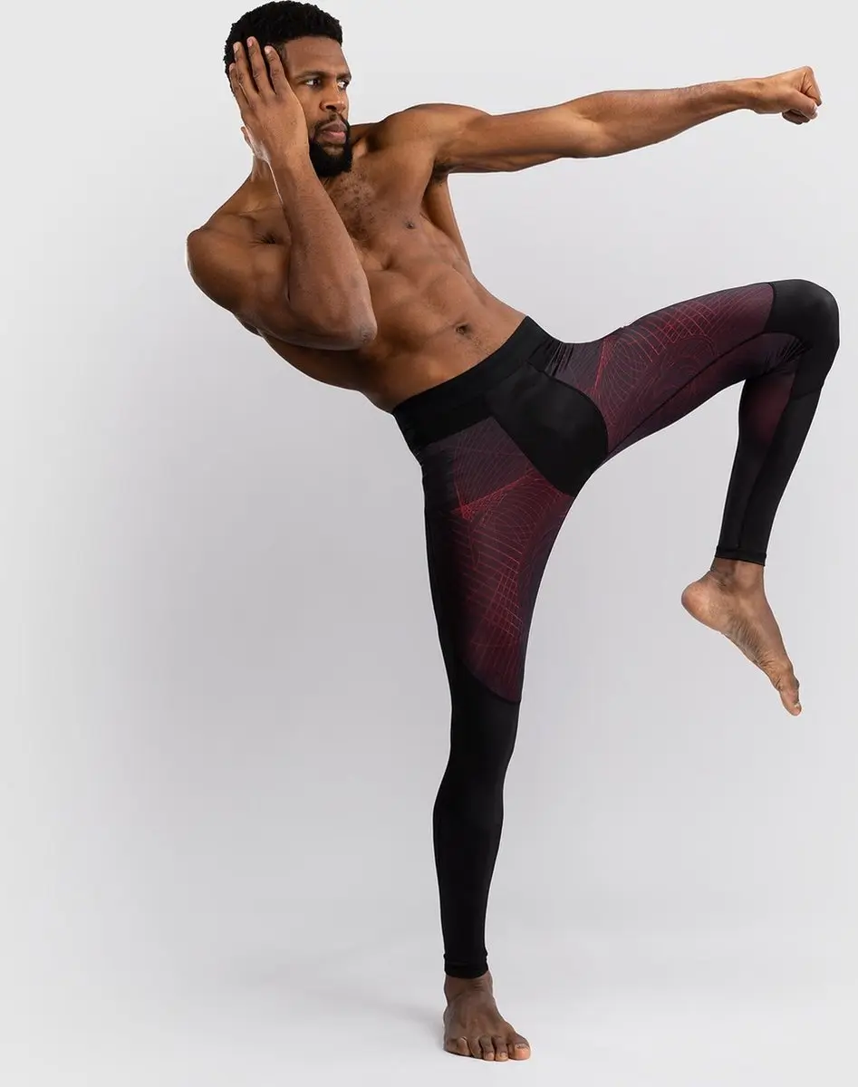 Venum G-Fit Air Sportlegging - Diepzwart/Vuurrood S