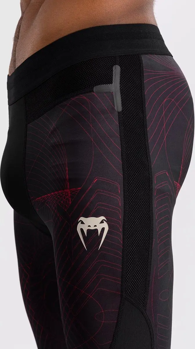 Venum G-Fit Air Sportlegging - Diepzwart/Vuurrood S