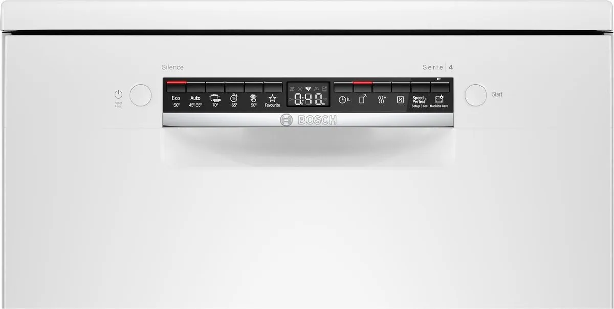 Bosch SMS4HTW31E Vrijstaande Vaatwasser 12 Couverts - Wit