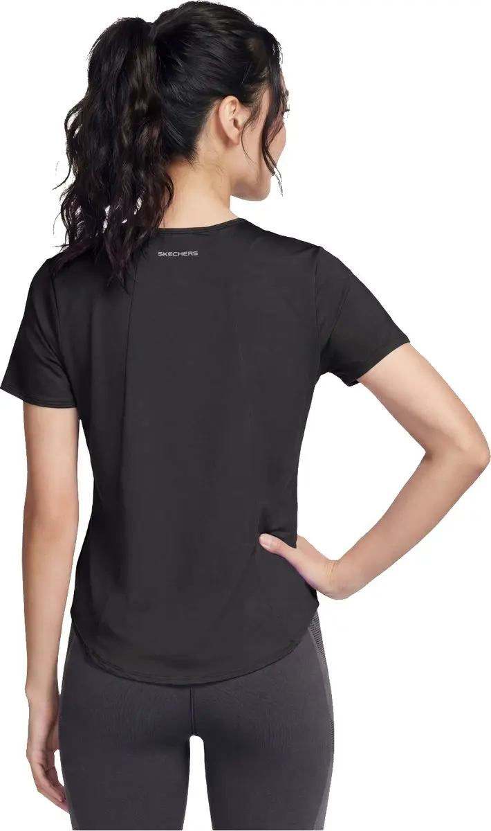 Skechers Stride Performance Tee Vrouwen - XS - Zwart