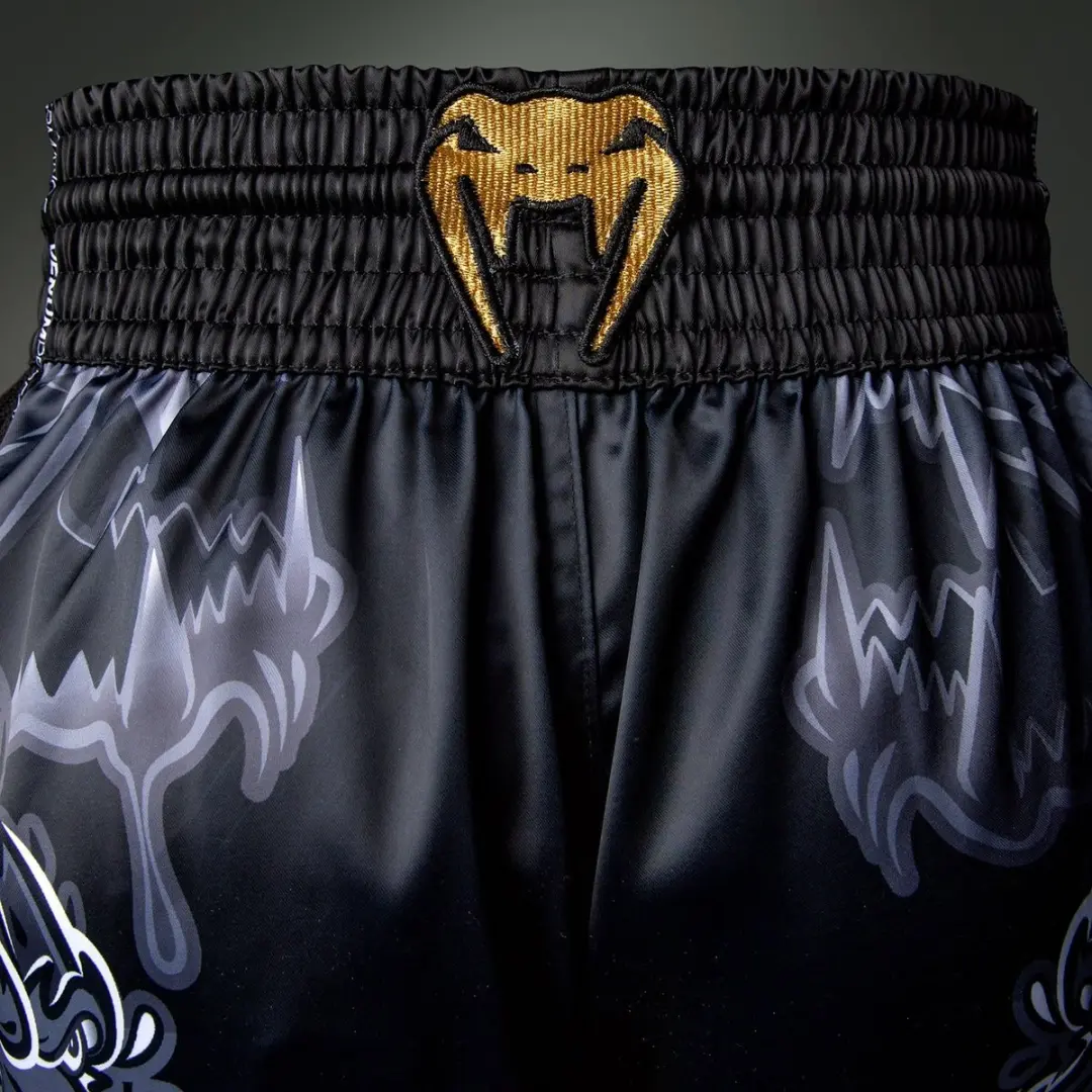 Venum Wolf Atak Muay Thai Short XXL - Zwart/Grijs
