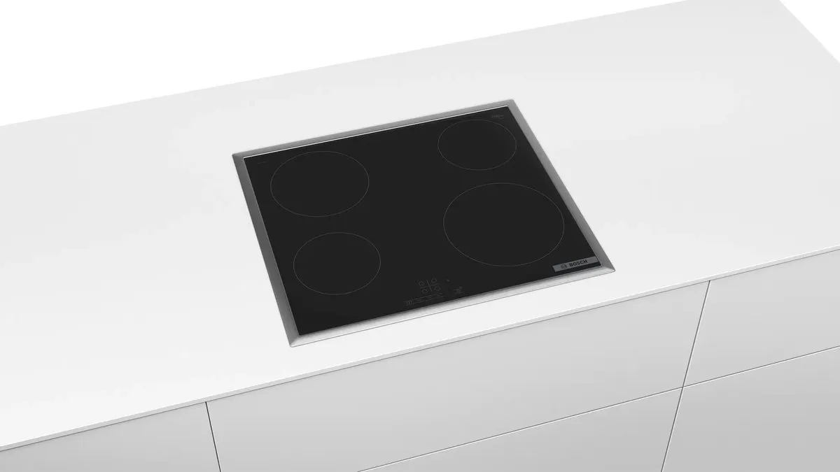 Bosch Serie 4 PKE645BB2E Inbouw Keramische Kookplaat 60cm - 4 Zones - Zwart
