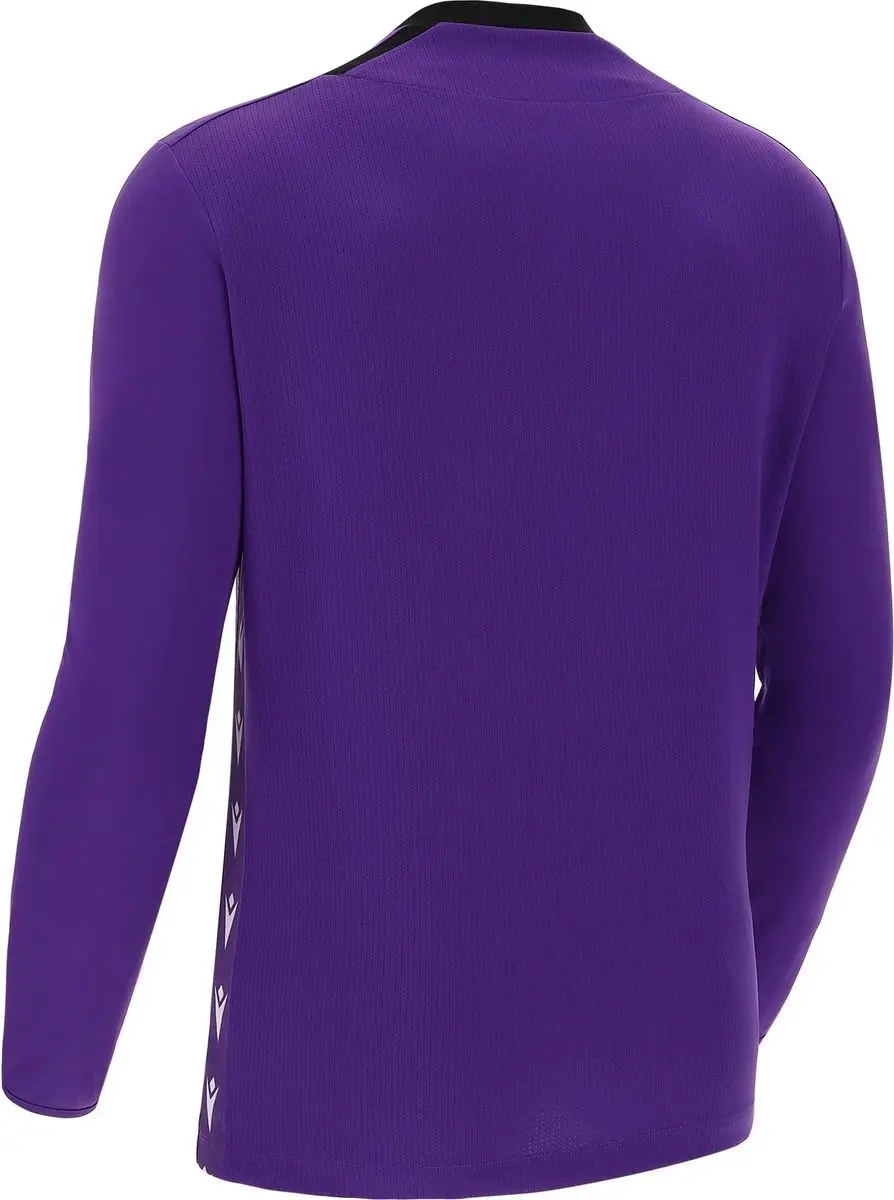 Macron Cygnus Keepershirt Lange Mouw - 11-12 Y - Paars/Zwart