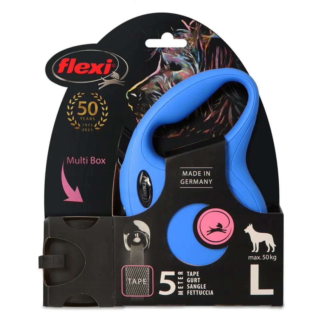 Flexi Automatische Hondentuig 5m 50kg - Multi Box