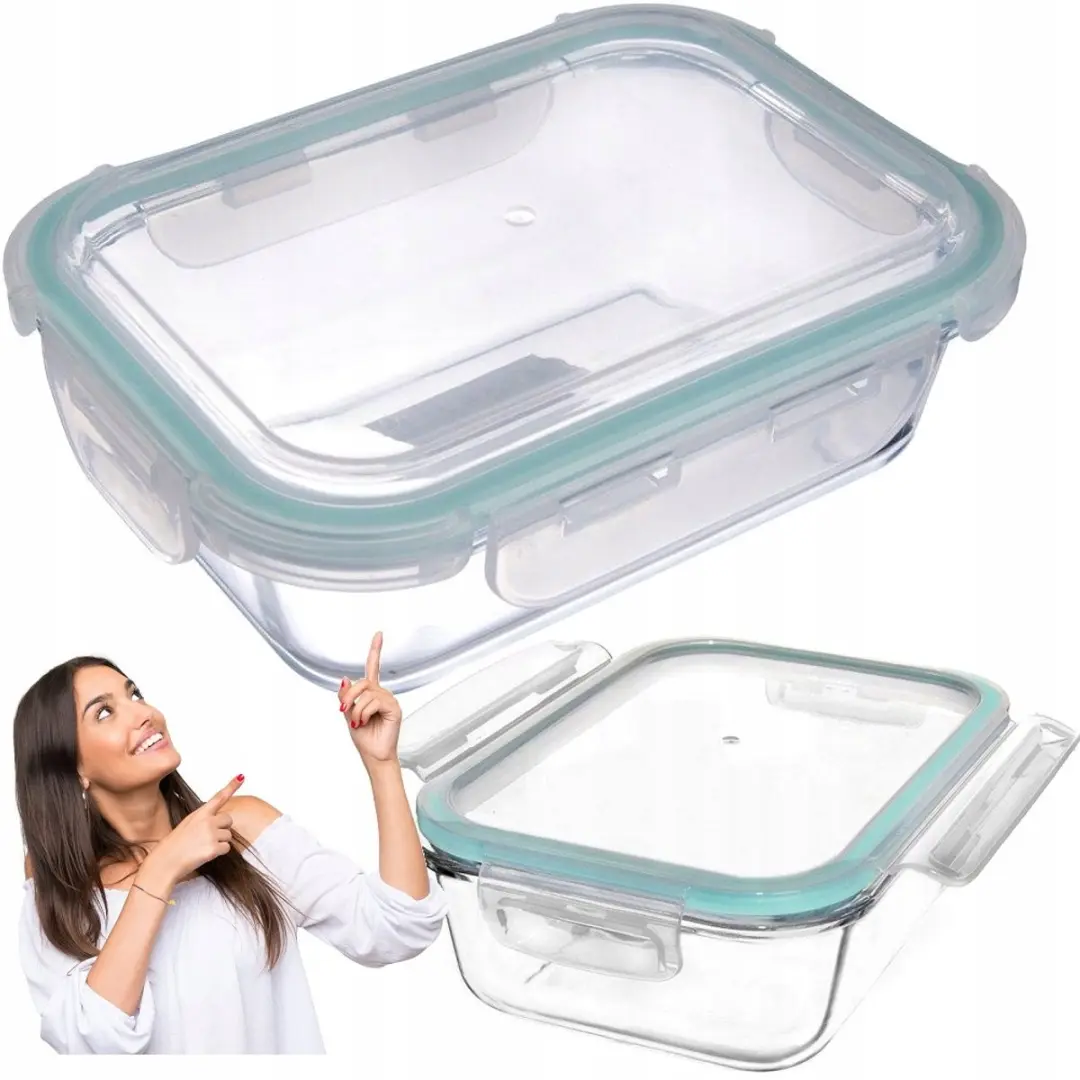 Orion Glazen Voedselcontainer 1L - Transparant