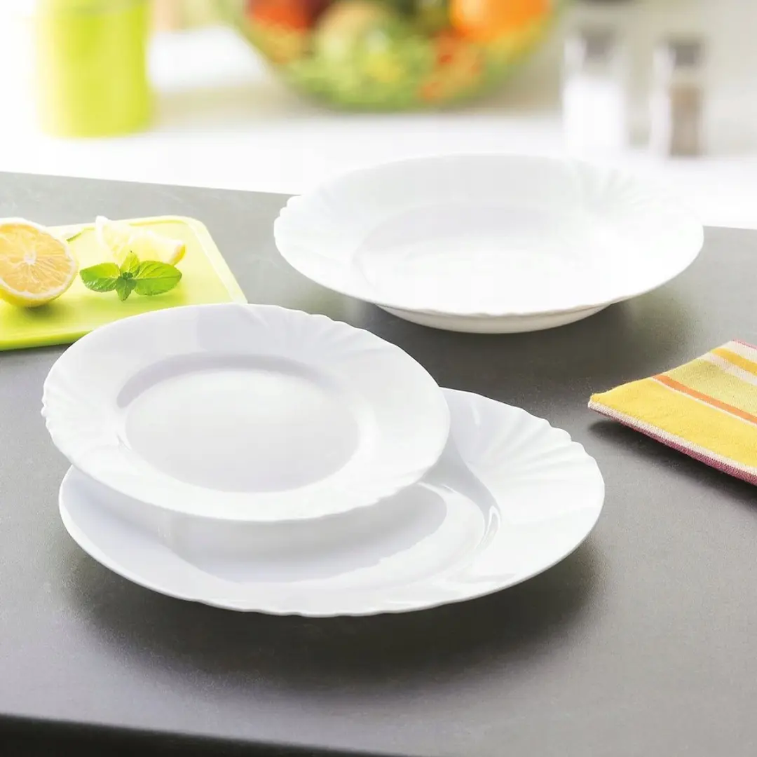 Luminarc Cadix Dessertplanken 6x 19,5cm - Wit