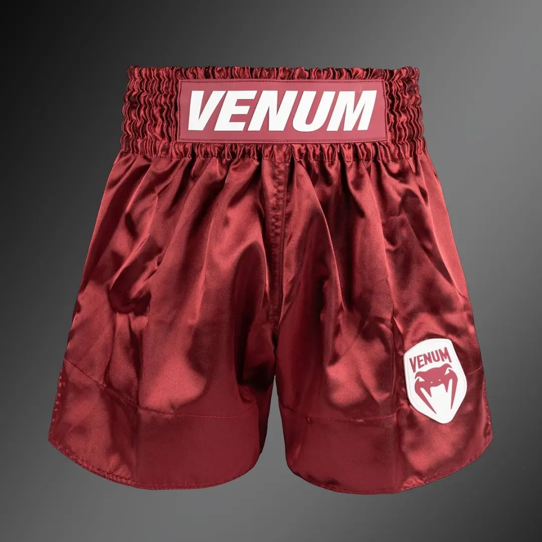 Venum Classic Evo Muay Thai Shorts M - Burgundy