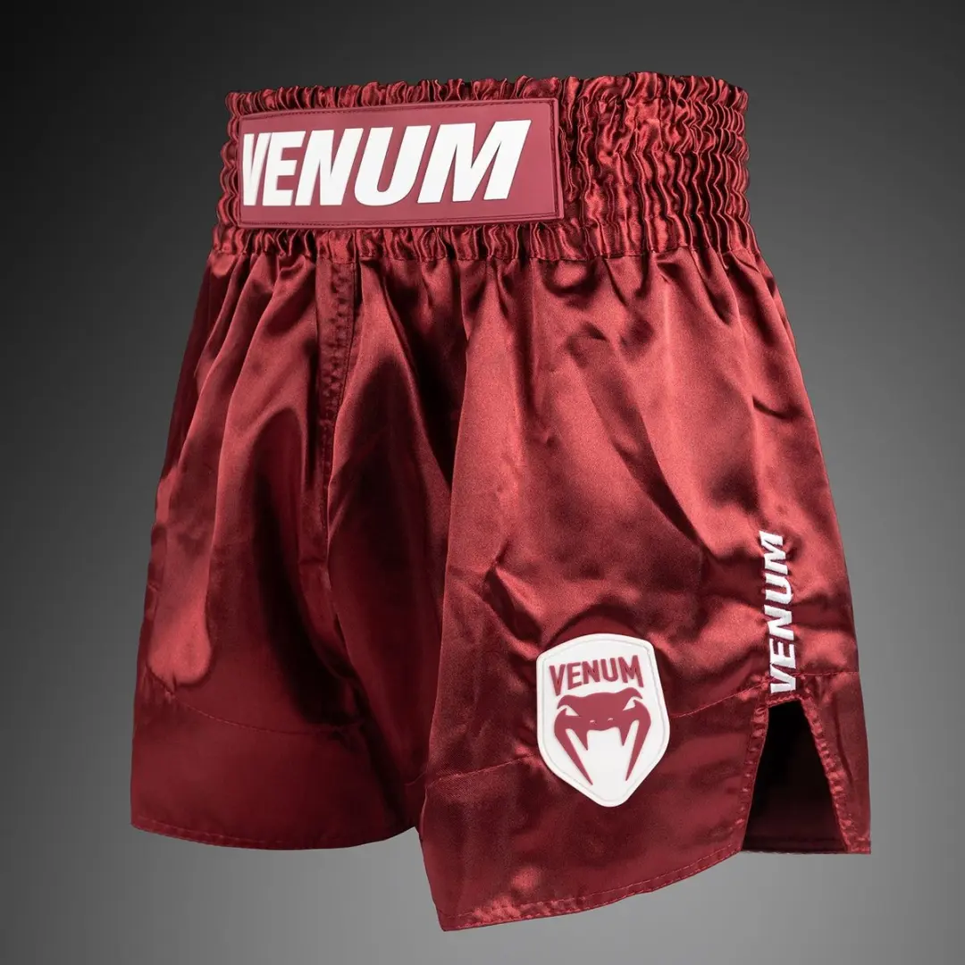 Venum Classic Evo Muay Thai Shorts M - Burgundy
