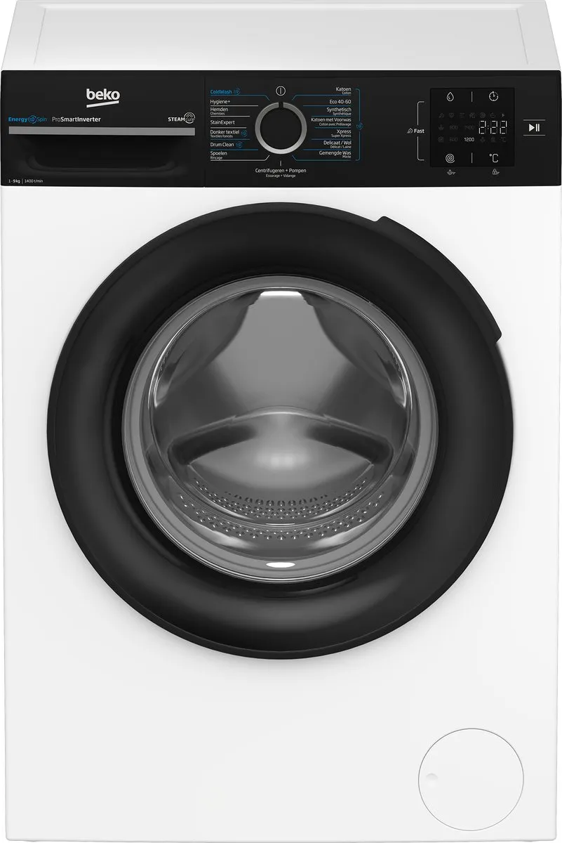 Beko BM3WFT3941B Wasmachine 9 kg 1351 RPM - Wit