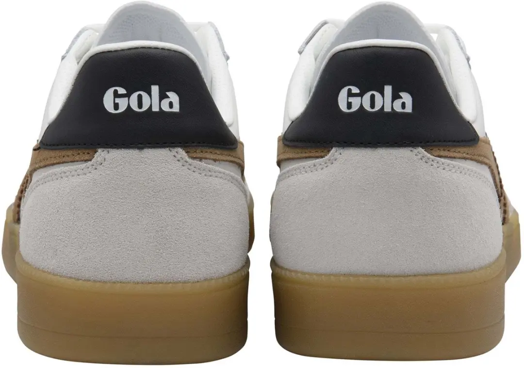 Gola Viper Leather Trainers - 44 - Wit/Tobacco/Evergreen